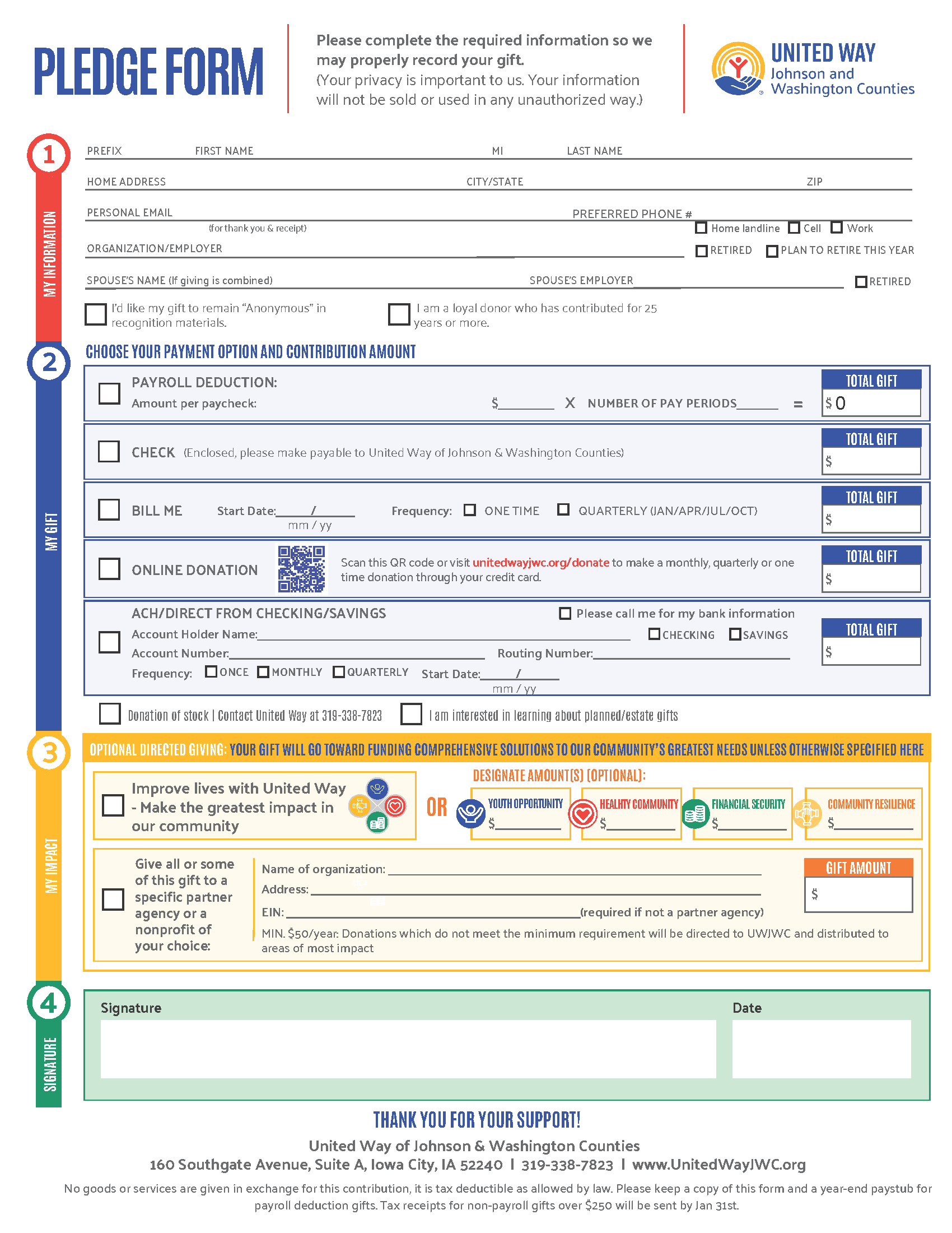 Pledge Form