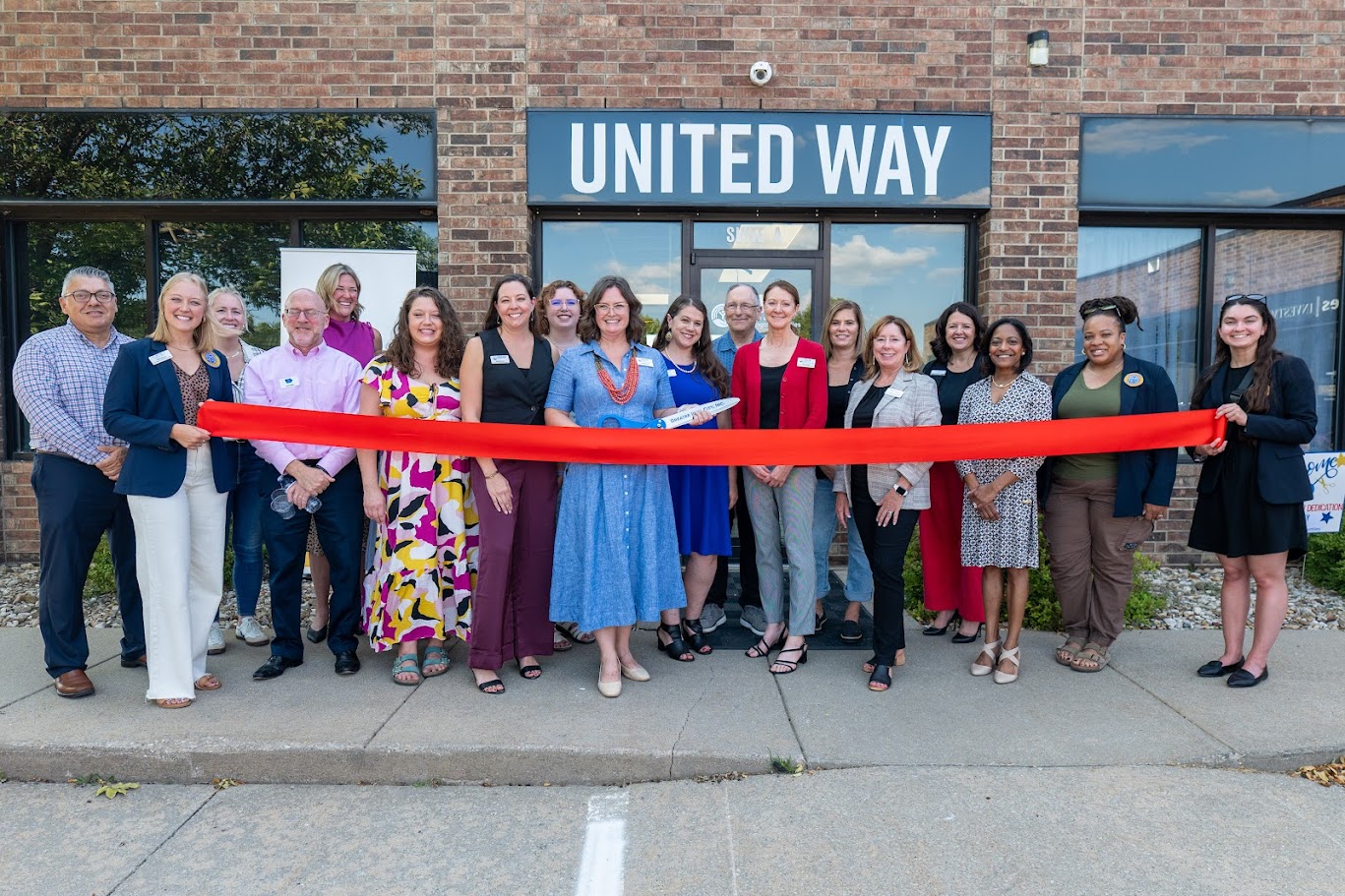 United Way Team at Building Ribbon Cutting